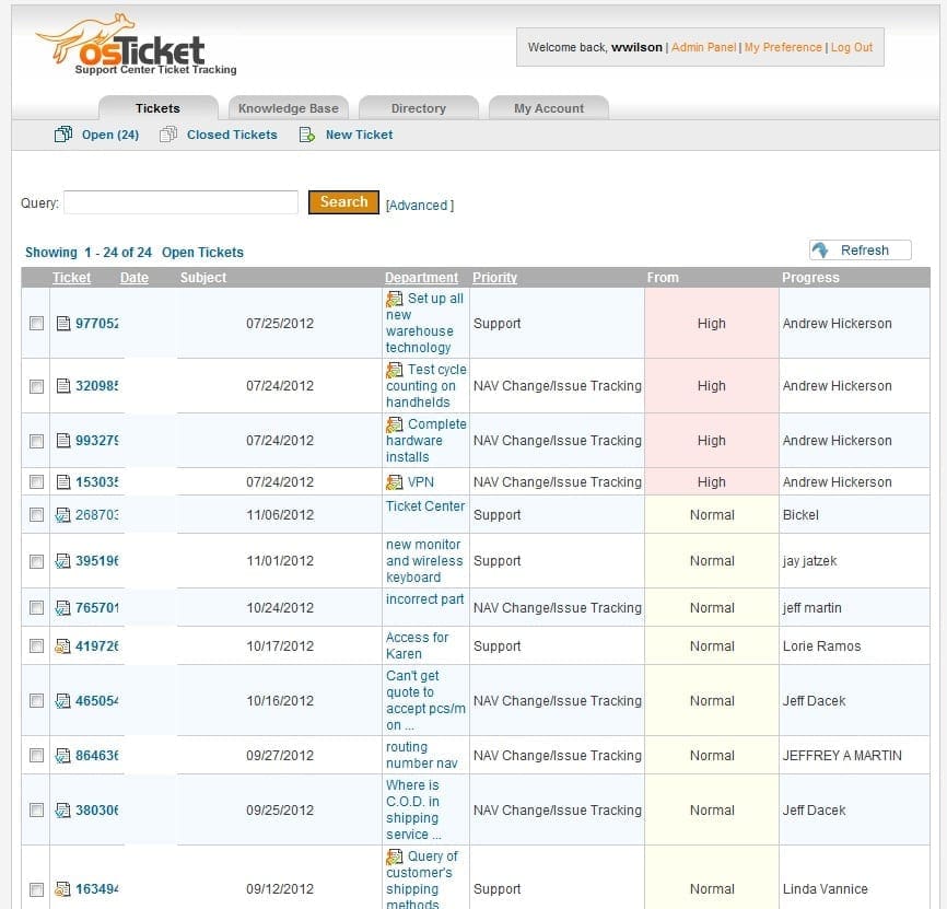 Help Desk Ticket System Real Time